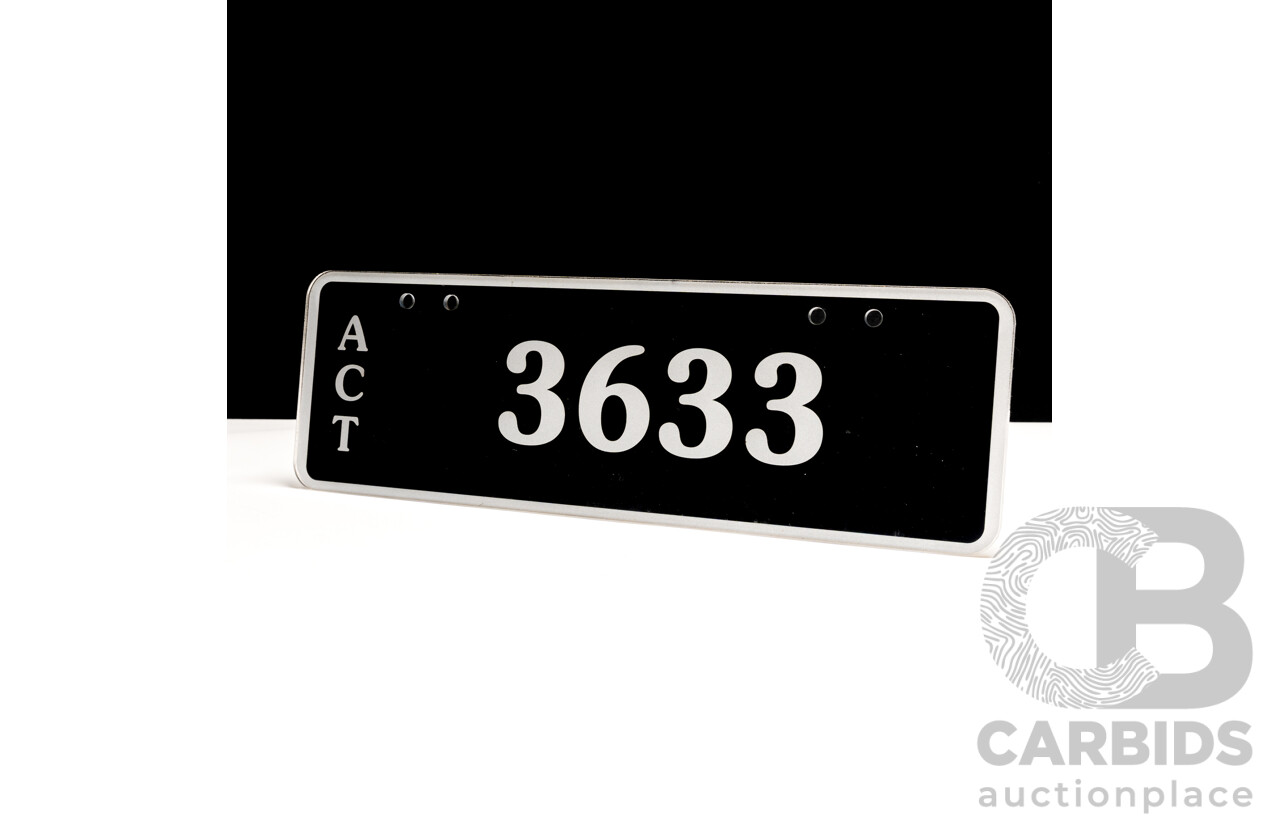 ACT 4 - Digit Number Plate -3633