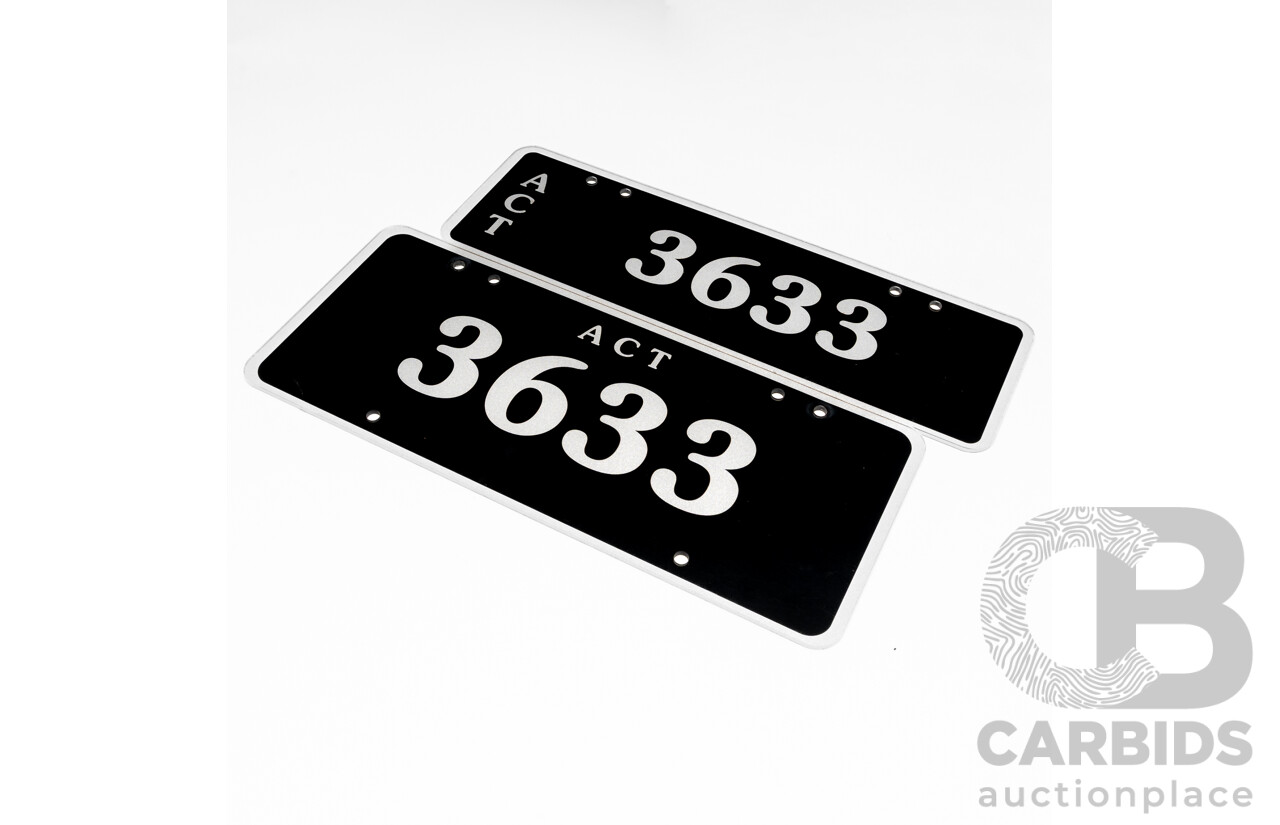 ACT 4 - Digit Number Plate -3633