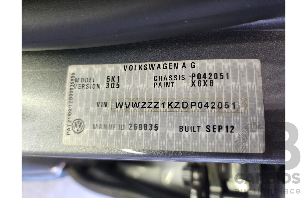 11/2012 Volkswagen Golf 118 TSI Comfortline 1K MY13 5d Hatchback Grey 1.4L