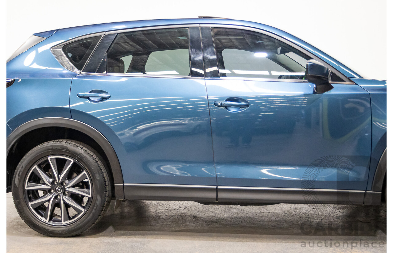 02/2017 Mazda CX-5 GT (AWD) KF MY17 4d Wagon Machine Eternal Blue Twin Turbo Diesel 2.2L