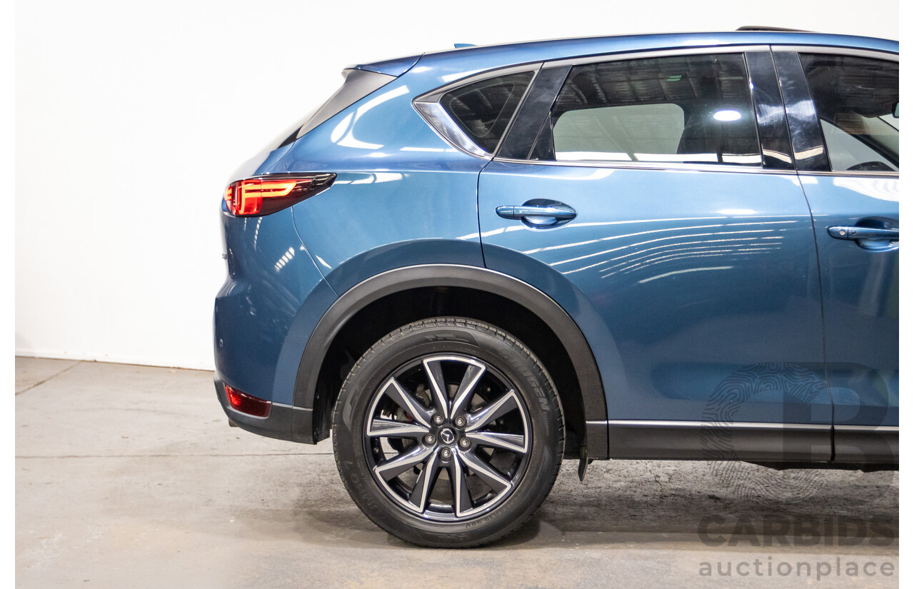 02/2017 Mazda CX-5 GT (AWD) KF MY17 4d Wagon Machine Eternal Blue Twin Turbo Diesel 2.2L