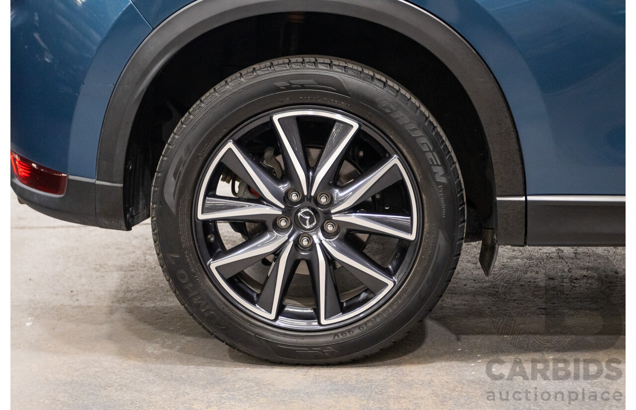 02/2017 Mazda CX-5 GT (AWD) KF MY17 4d Wagon Machine Eternal Blue Twin Turbo Diesel 2.2L