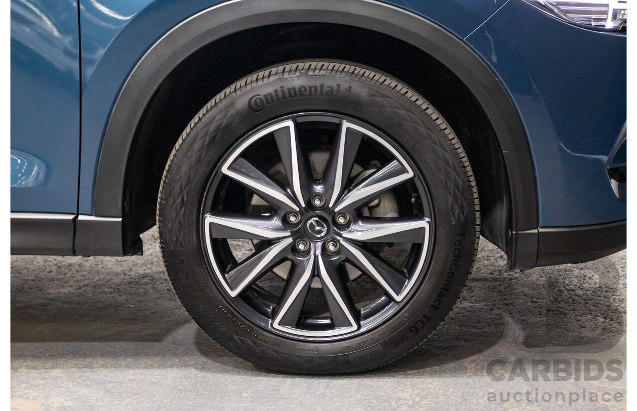 02/2017 Mazda CX-5 GT (AWD) KF MY17 4d Wagon Machine Eternal Blue Twin Turbo Diesel 2.2L