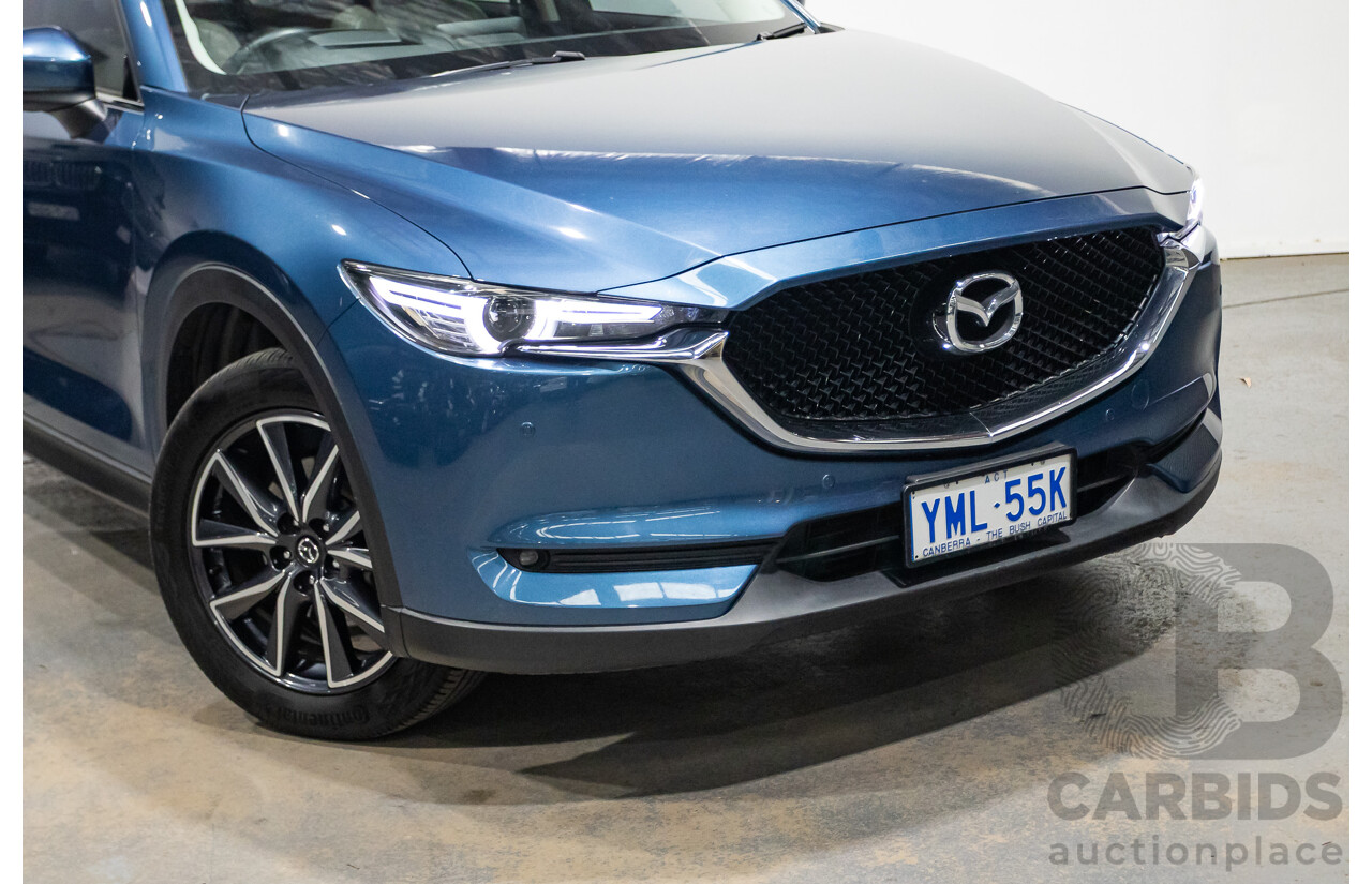 02/2017 Mazda CX-5 GT (AWD) KF MY17 4d Wagon Machine Eternal Blue Twin Turbo Diesel 2.2L