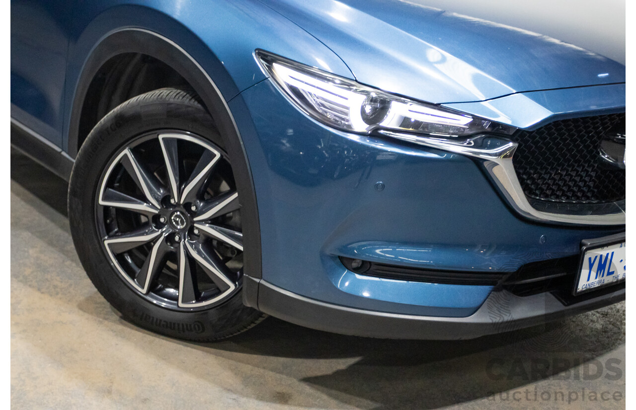 02/2017 Mazda CX-5 GT (AWD) KF MY17 4d Wagon Machine Eternal Blue Twin Turbo Diesel 2.2L