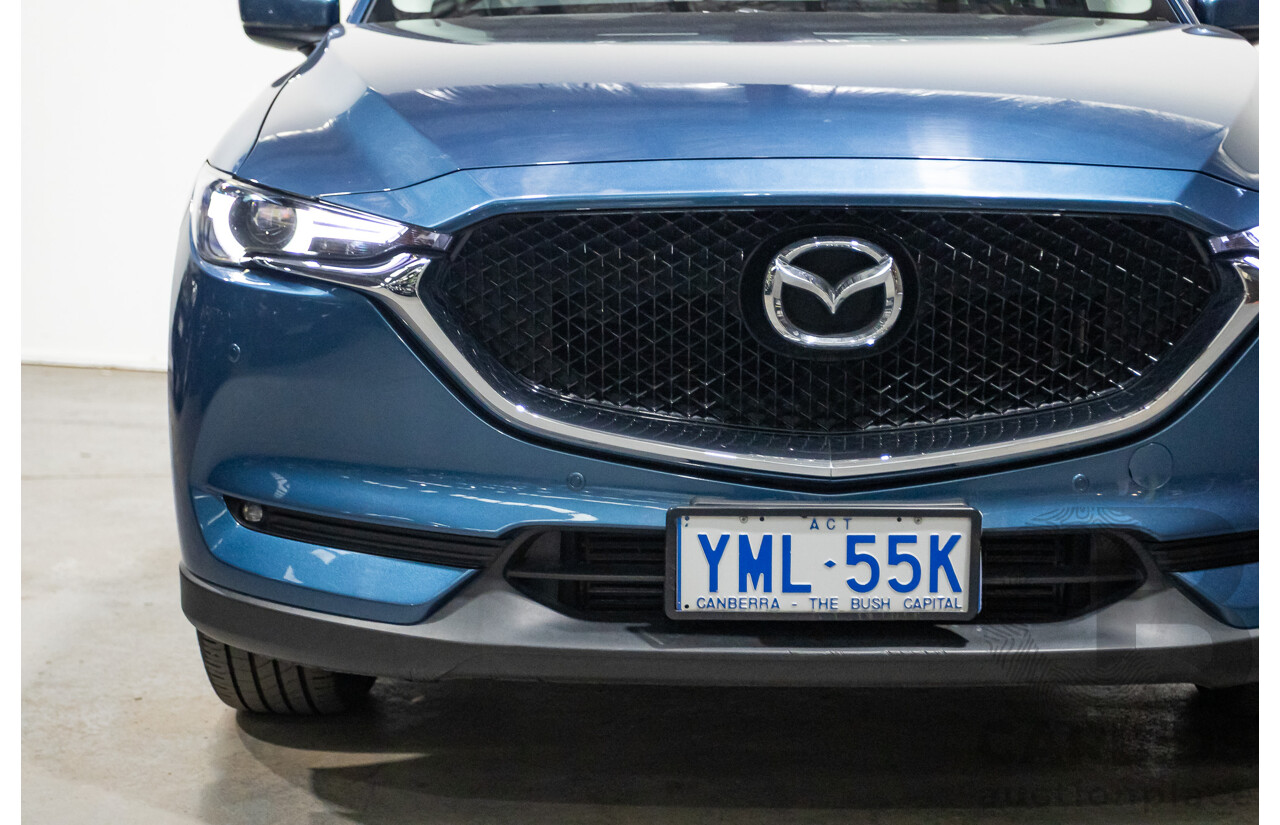 02/2017 Mazda CX-5 GT (AWD) KF MY17 4d Wagon Machine Eternal Blue Twin Turbo Diesel 2.2L