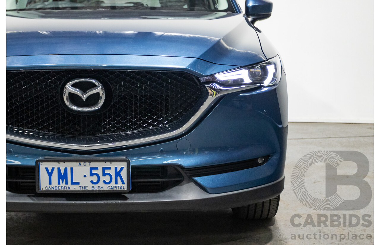 02/2017 Mazda CX-5 GT (AWD) KF MY17 4d Wagon Machine Eternal Blue Twin Turbo Diesel 2.2L