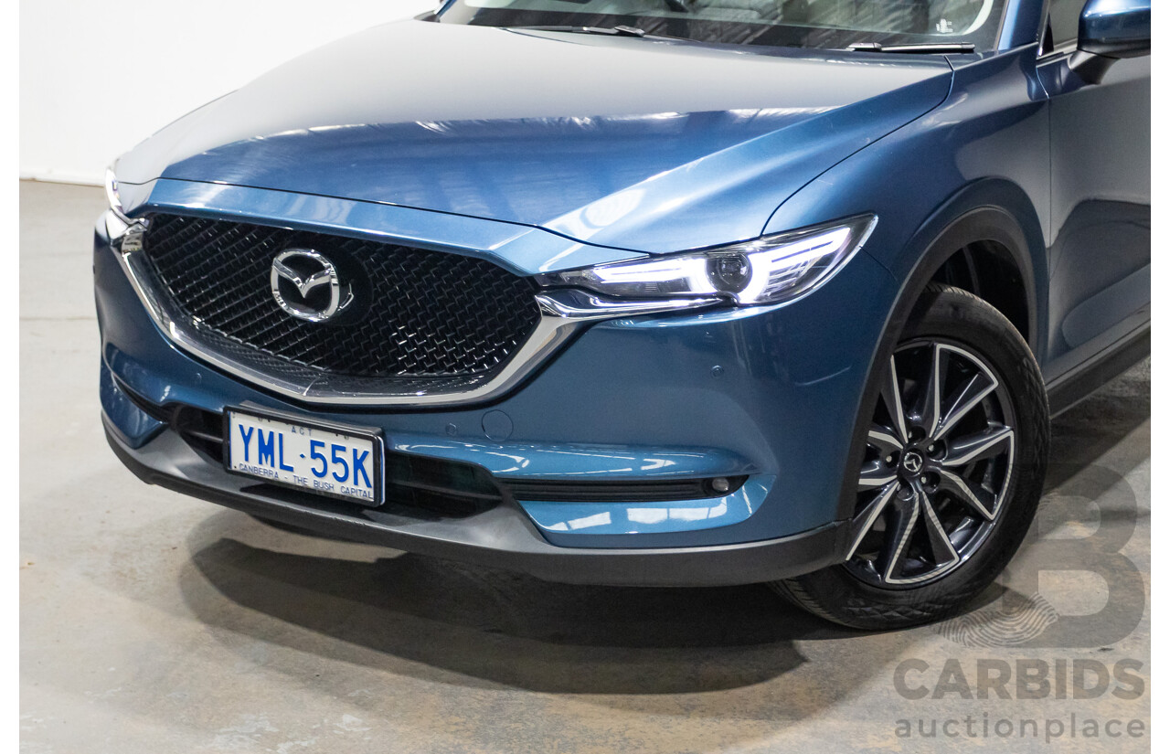 02/2017 Mazda CX-5 GT (AWD) KF MY17 4d Wagon Machine Eternal Blue Twin Turbo Diesel 2.2L