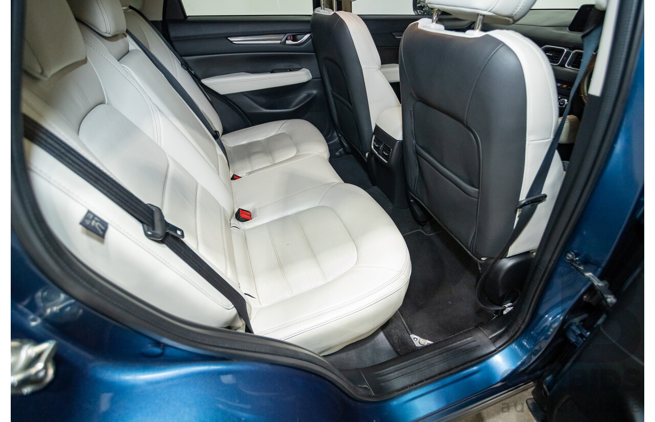 02/2017 Mazda CX-5 GT (AWD) KF MY17 4d Wagon Machine Eternal Blue Twin Turbo Diesel 2.2L