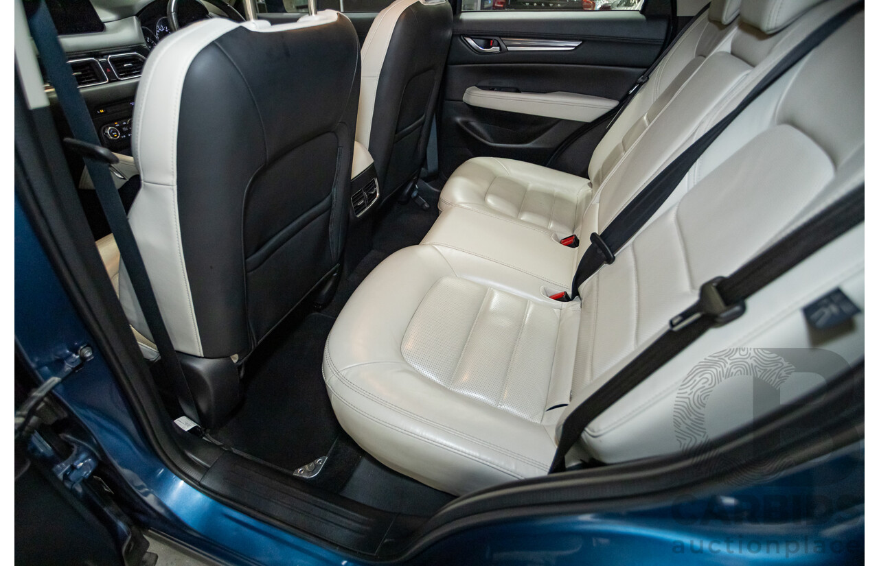 02/2017 Mazda CX-5 GT (AWD) KF MY17 4d Wagon Machine Eternal Blue Twin Turbo Diesel 2.2L