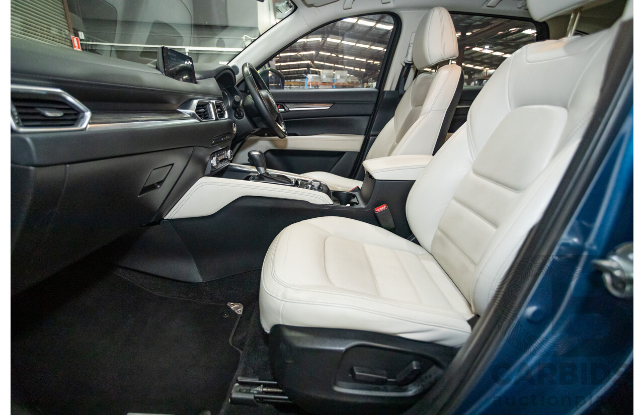 02/2017 Mazda CX-5 GT (AWD) KF MY17 4d Wagon Machine Eternal Blue Twin Turbo Diesel 2.2L