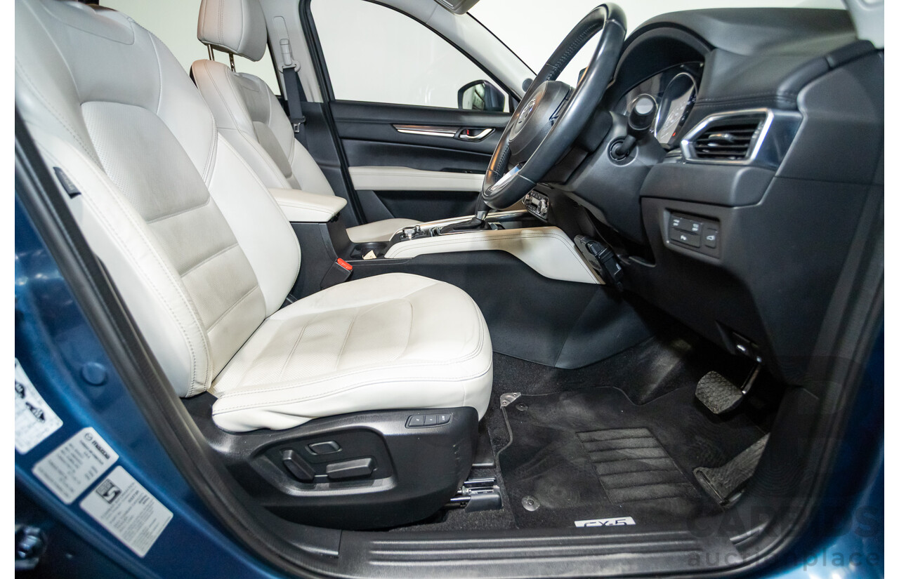 02/2017 Mazda CX-5 GT (AWD) KF MY17 4d Wagon Machine Eternal Blue Twin Turbo Diesel 2.2L