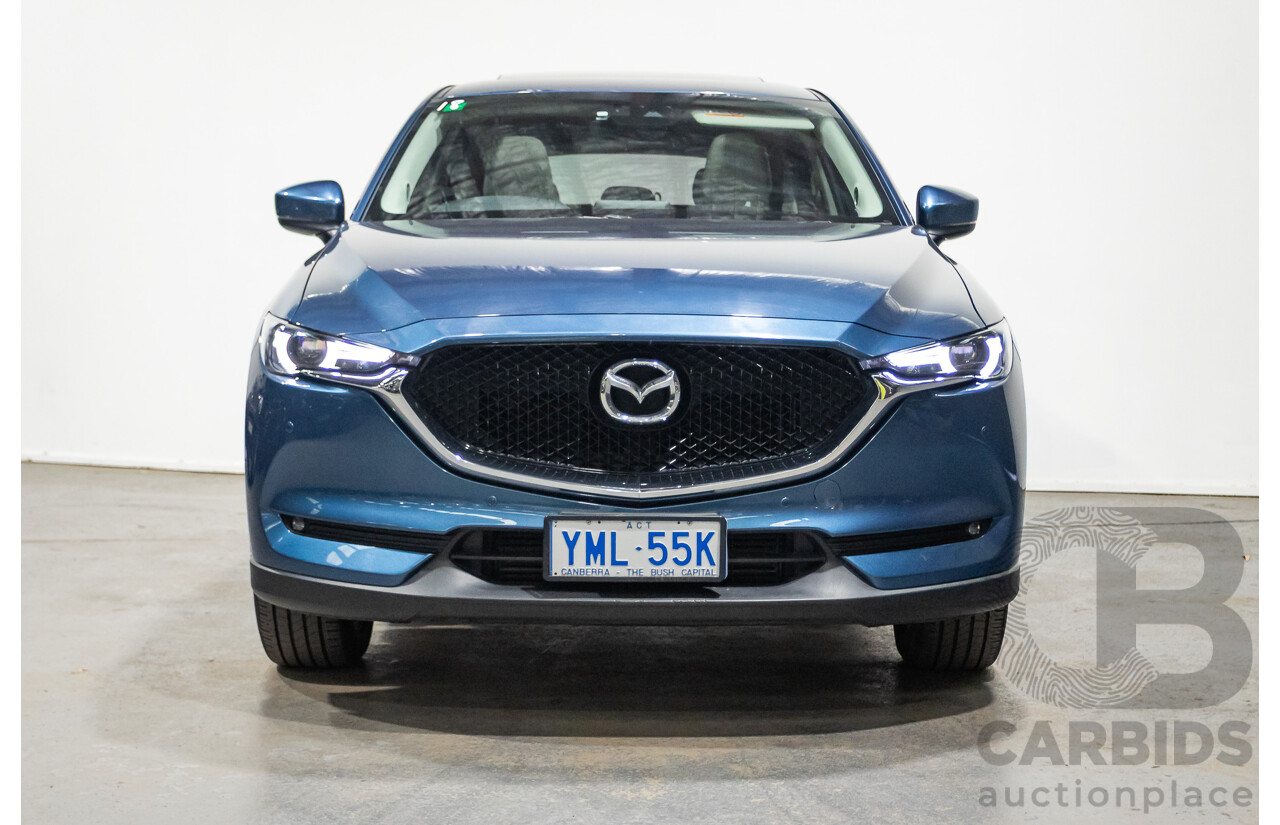 02/2017 Mazda CX-5 GT (AWD) KF MY17 4d Wagon Machine Eternal Blue Twin Turbo Diesel 2.2L