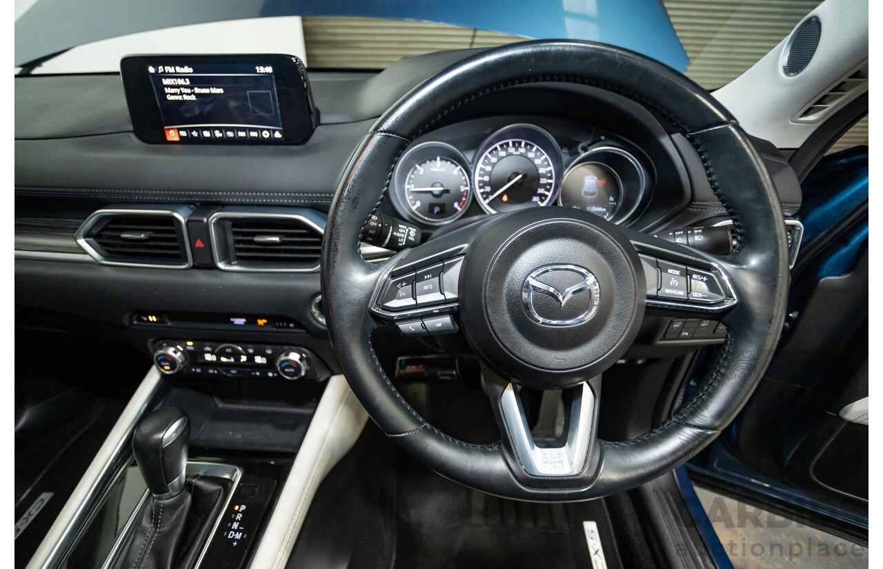 02/2017 Mazda CX-5 GT (AWD) KF MY17 4d Wagon Machine Eternal Blue Twin Turbo Diesel 2.2L