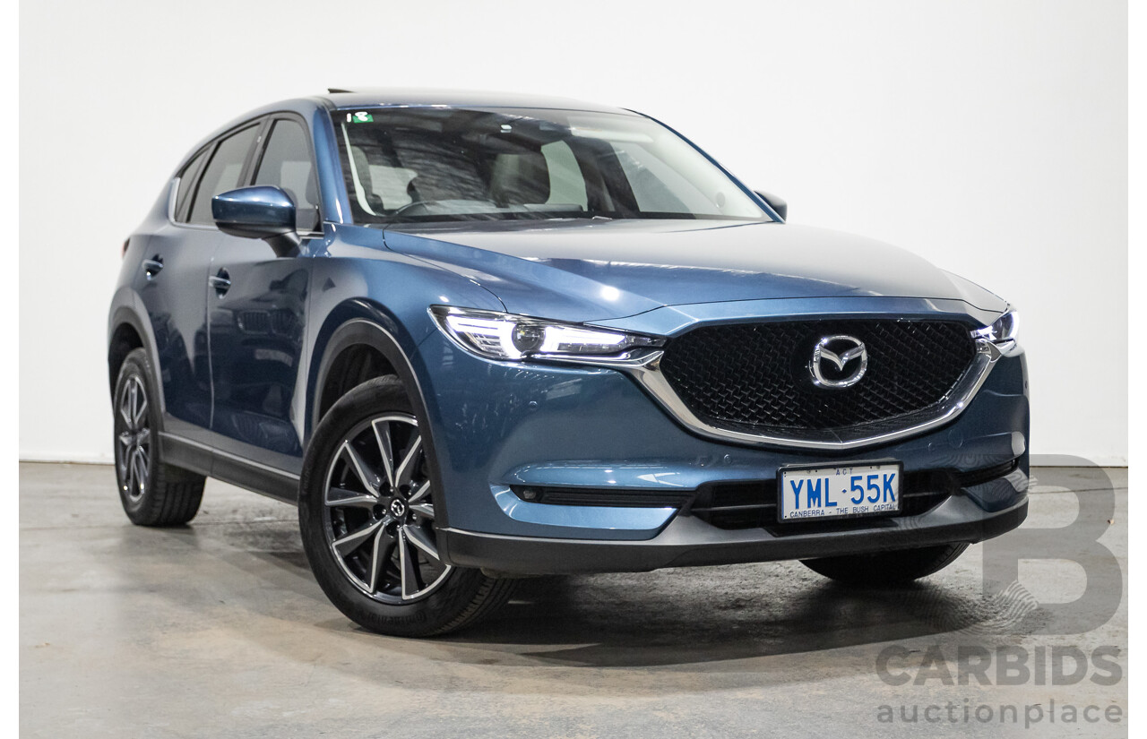 02/2017 Mazda CX-5 GT (AWD) KF MY17 4d Wagon Machine Eternal Blue Twin Turbo Diesel 2.2L