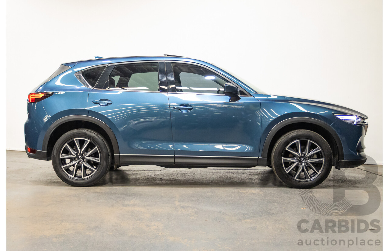 02/2017 Mazda CX-5 GT (AWD) KF MY17 4d Wagon Machine Eternal Blue Twin Turbo Diesel 2.2L
