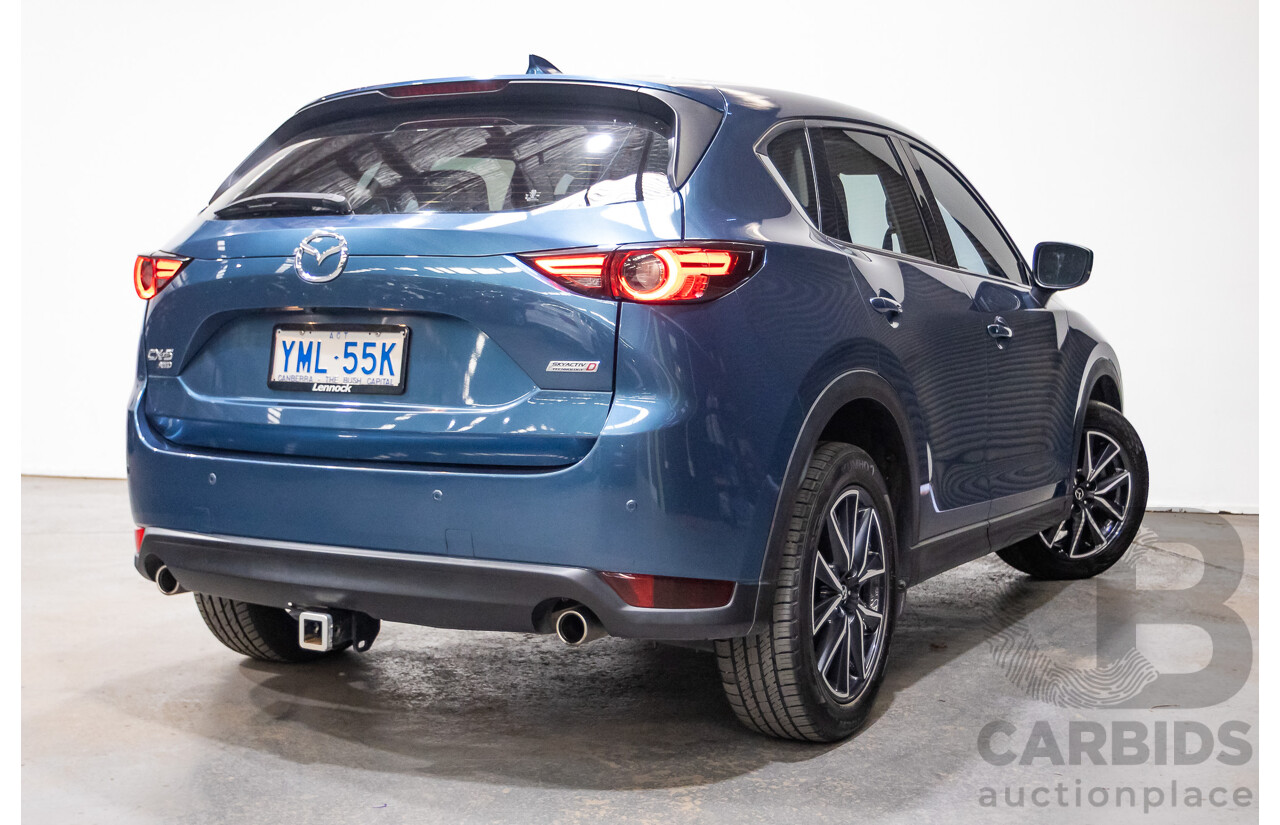 02/2017 Mazda CX-5 GT (AWD) KF MY17 4d Wagon Machine Eternal Blue Twin Turbo Diesel 2.2L