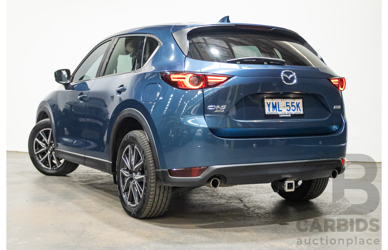 02/2017 Mazda CX-5 GT (AWD) KF MY17 4d Wagon Machine Eternal Blue Twin Turbo Diesel 2.2L