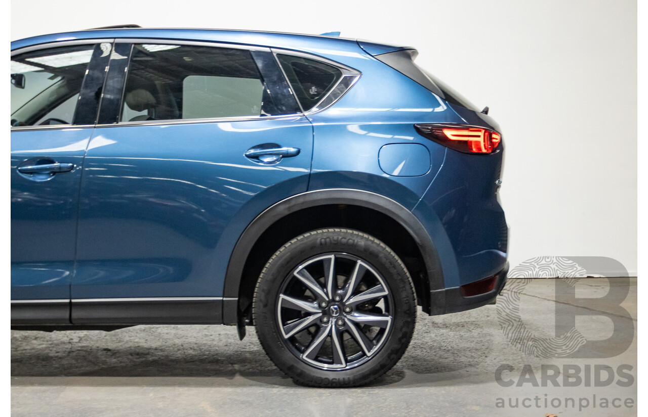 02/2017 Mazda CX-5 GT (AWD) KF MY17 4d Wagon Machine Eternal Blue Twin Turbo Diesel 2.2L