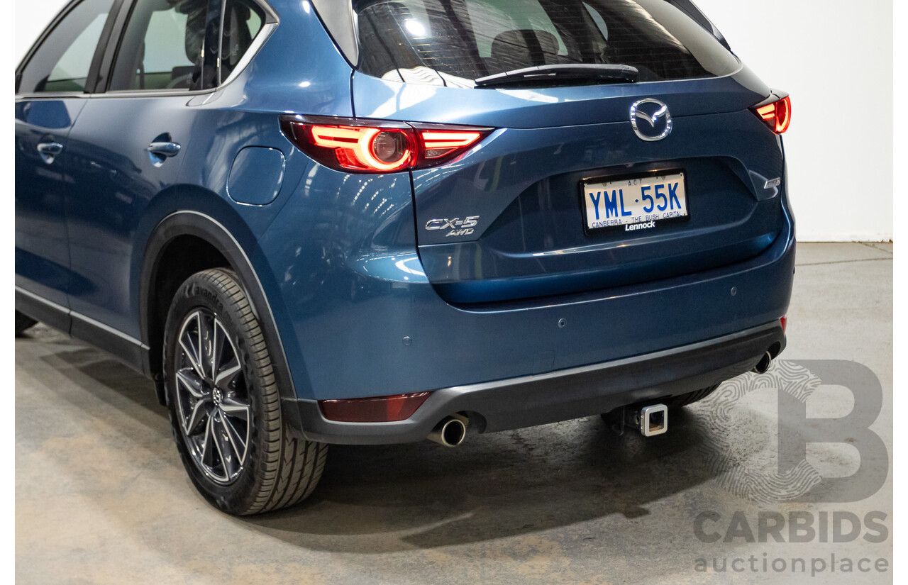 02/2017 Mazda CX-5 GT (AWD) KF MY17 4d Wagon Machine Eternal Blue Twin Turbo Diesel 2.2L