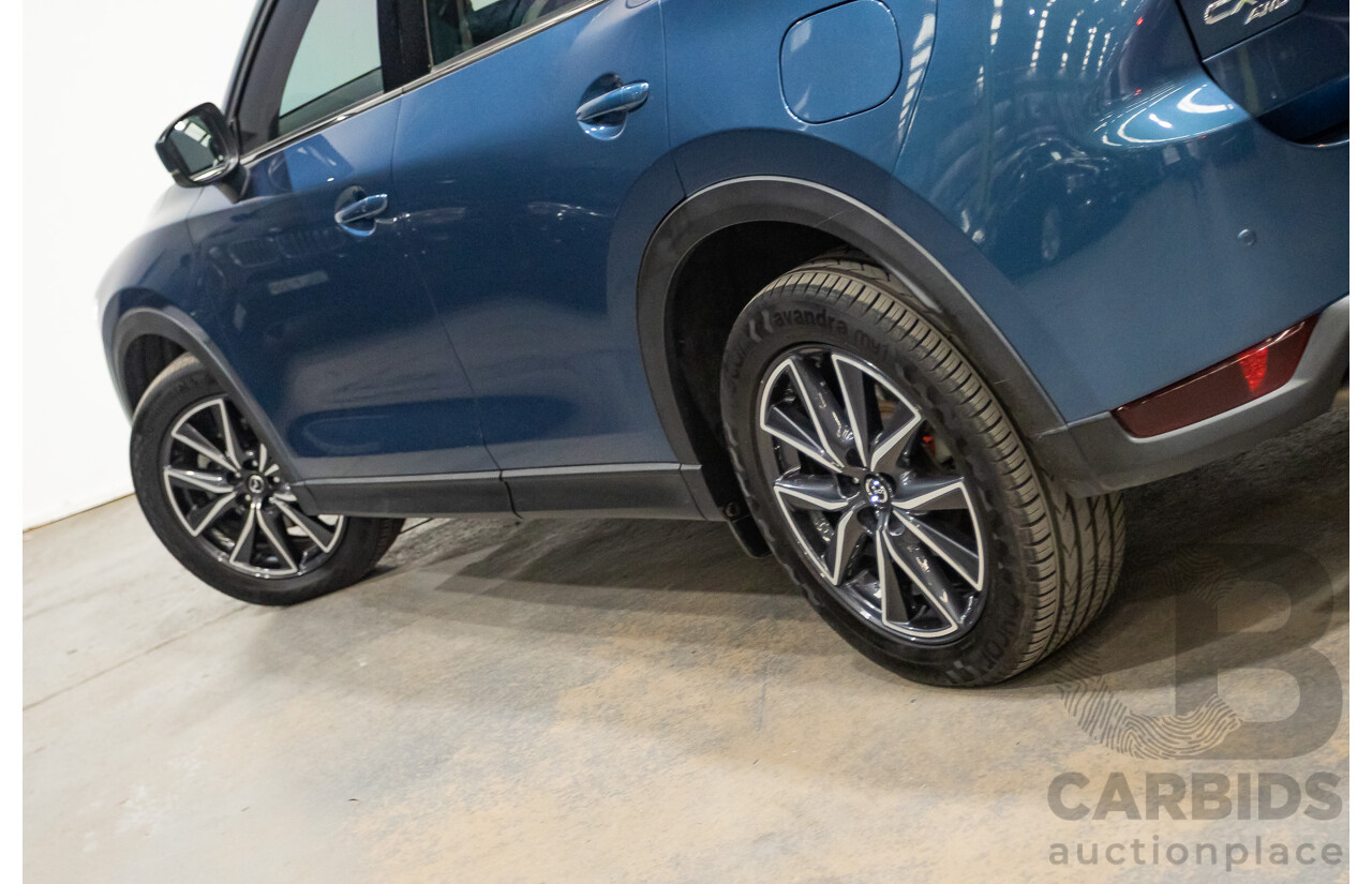 02/2017 Mazda CX-5 GT (AWD) KF MY17 4d Wagon Machine Eternal Blue Twin Turbo Diesel 2.2L