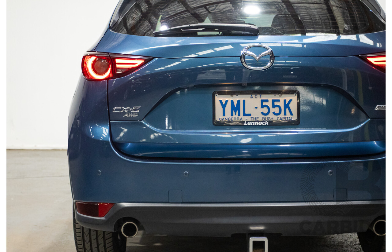 02/2017 Mazda CX-5 GT (AWD) KF MY17 4d Wagon Machine Eternal Blue Twin Turbo Diesel 2.2L
