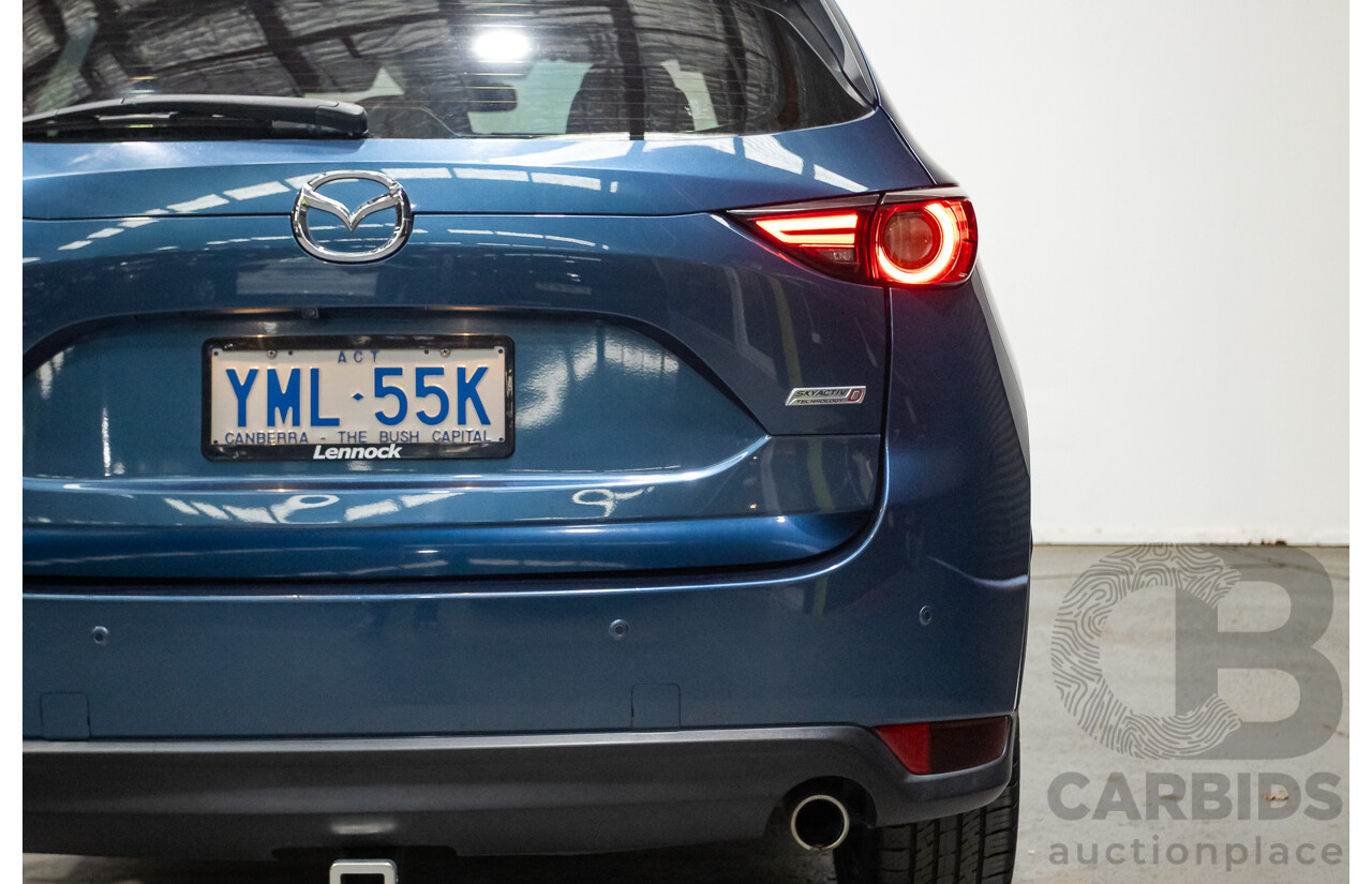 02/2017 Mazda CX-5 GT (AWD) KF MY17 4d Wagon Machine Eternal Blue Twin Turbo Diesel 2.2L