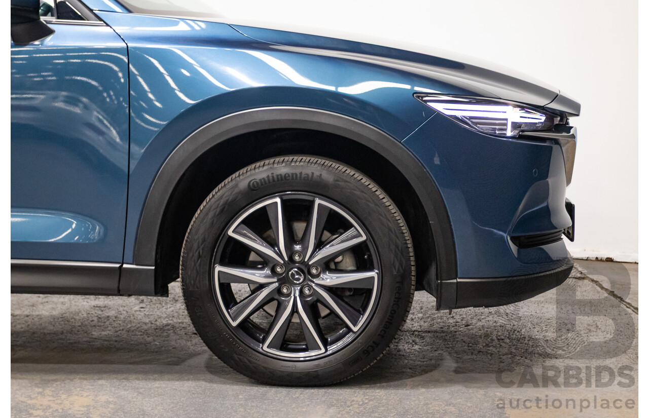 02/2017 Mazda CX-5 GT (AWD) KF MY17 4d Wagon Machine Eternal Blue Twin Turbo Diesel 2.2L