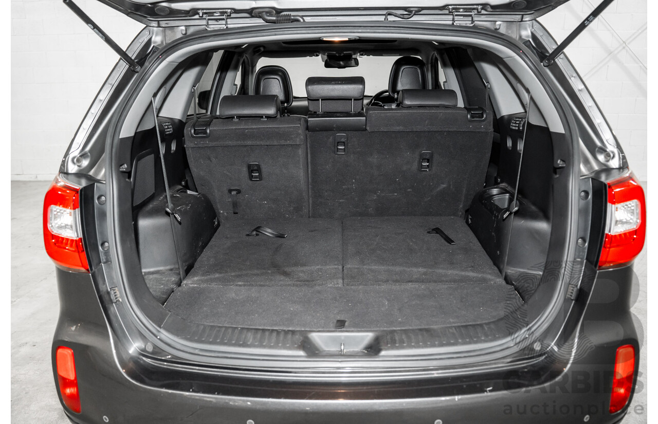 5/2015 Kia Sorento Platinum (4x4) XM MY15 4d Wagon Platinum Graphite Metallic Turbo Diesel 2.2L - 7 Seater