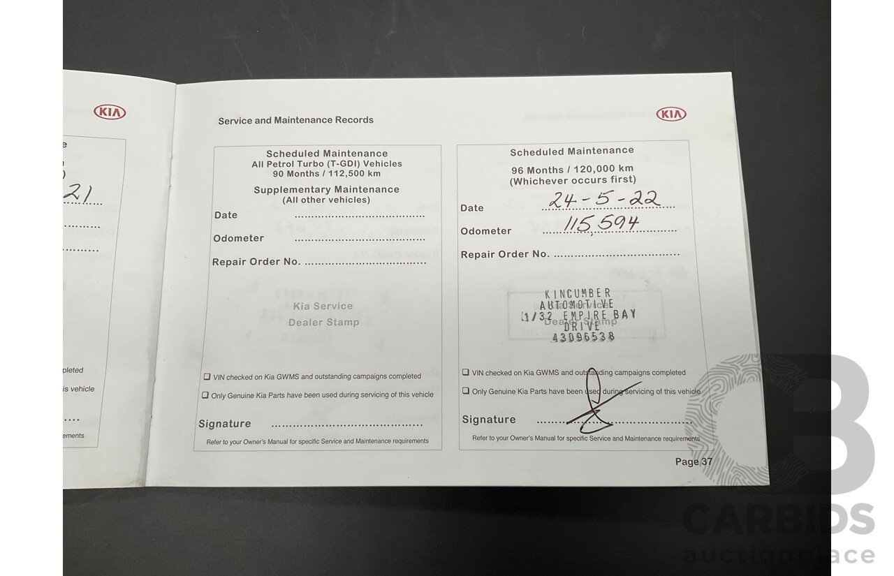 5/2015 Kia Sorento Platinum (4x4) XM MY15 4d Wagon Platinum Graphite Metallic Turbo Diesel 2.2L - 7 Seater