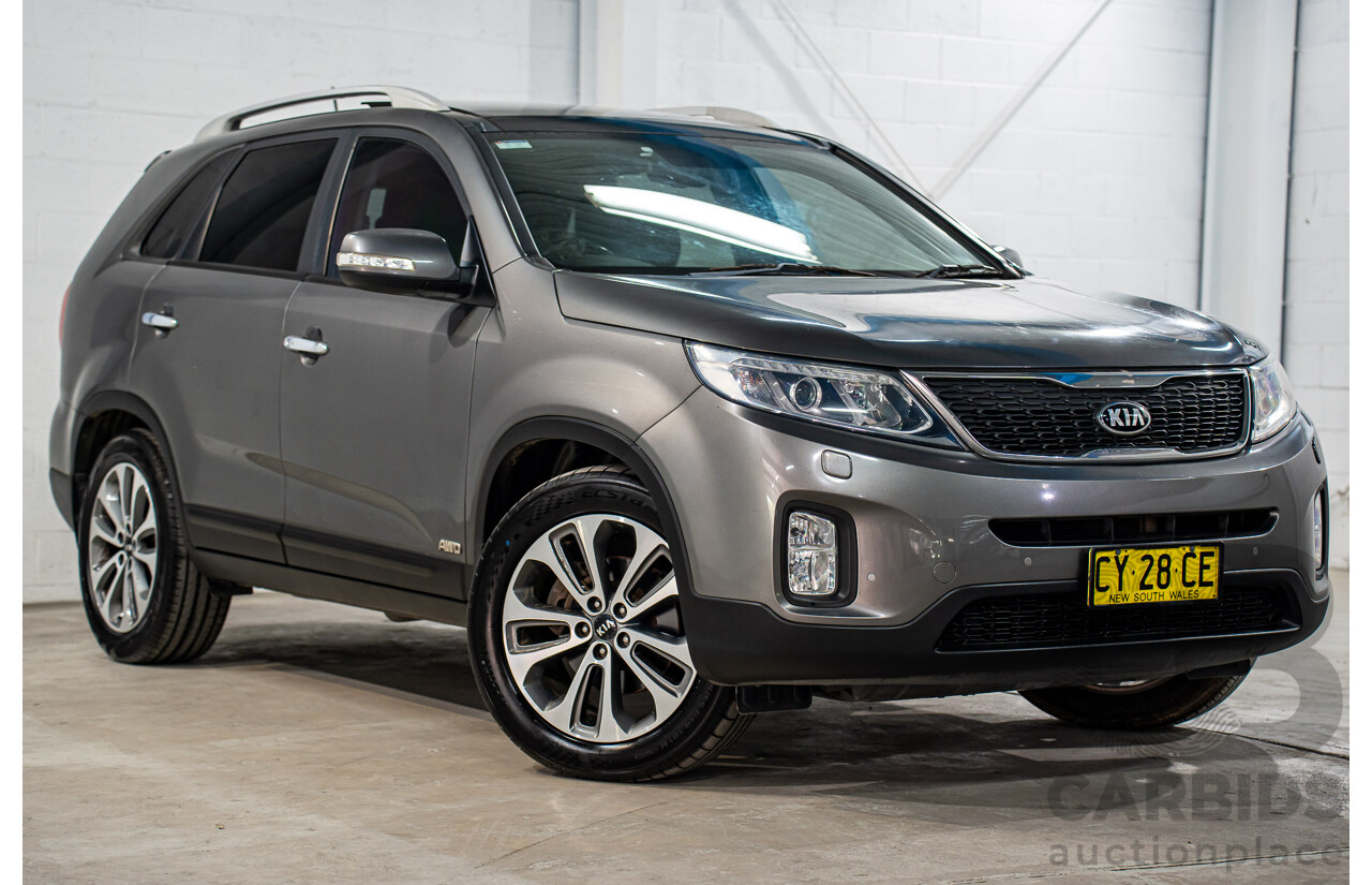 5/2015 Kia Sorento Platinum (4x4) XM MY15 4d Wagon Platinum Graphite Metallic Turbo Diesel 2.2L - 7 Seater