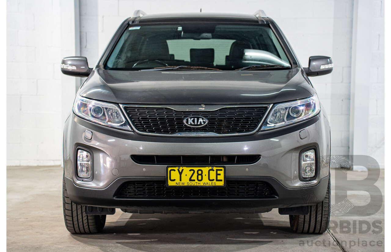 5/2015 Kia Sorento Platinum (4x4) XM MY15 4d Wagon Platinum Graphite Metallic Turbo Diesel 2.2L - 7 Seater