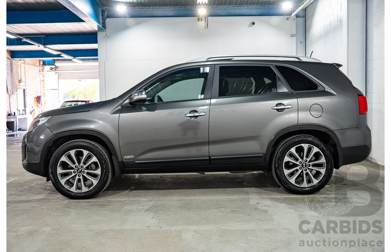 5/2015 Kia Sorento Platinum (4x4) XM MY15 4d Wagon Platinum Graphite Metallic Turbo Diesel 2.2L - 7 Seater