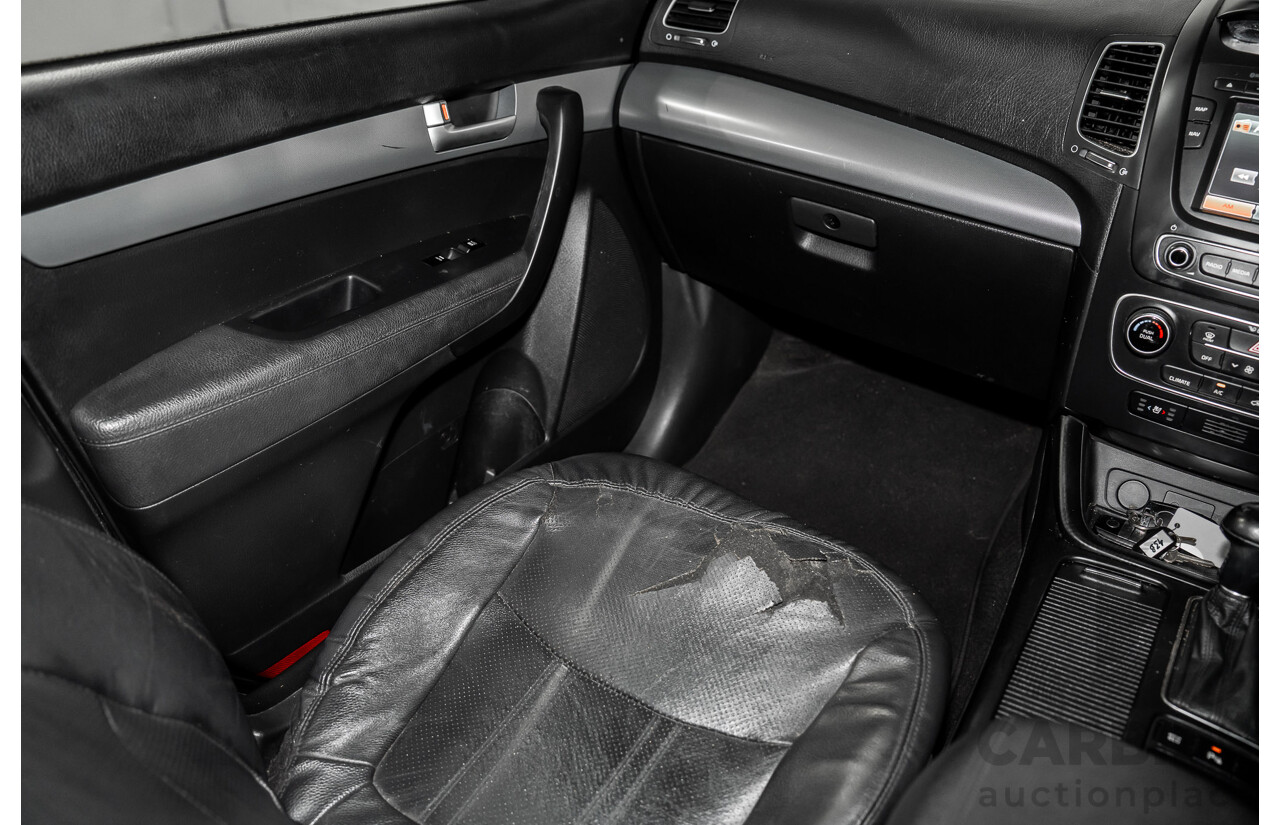 5/2015 Kia Sorento Platinum (4x4) XM MY15 4d Wagon Platinum Graphite Metallic Turbo Diesel 2.2L - 7 Seater