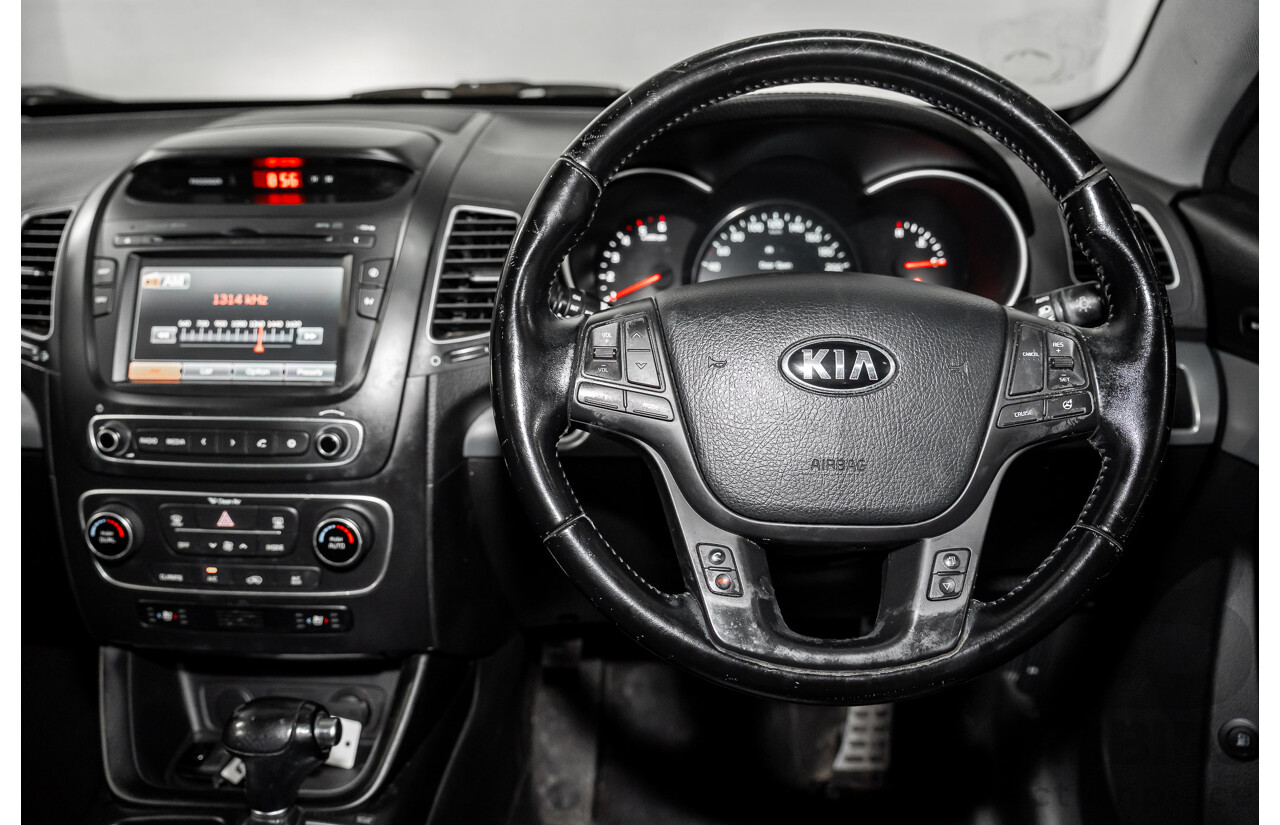 5/2015 Kia Sorento Platinum (4x4) XM MY15 4d Wagon Platinum Graphite Metallic Turbo Diesel 2.2L - 7 Seater