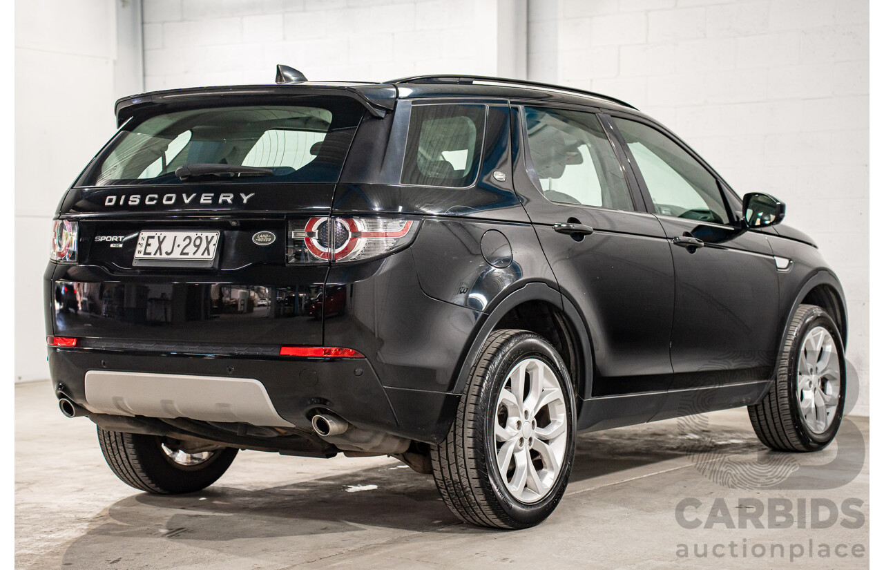 10/2016 Land Rover Discovery Sport TD4 180 HSE (AWD) LC MY17 4d Wagon Santorini Black Metallic Turbo Diesel 2.0L - 7 Seater