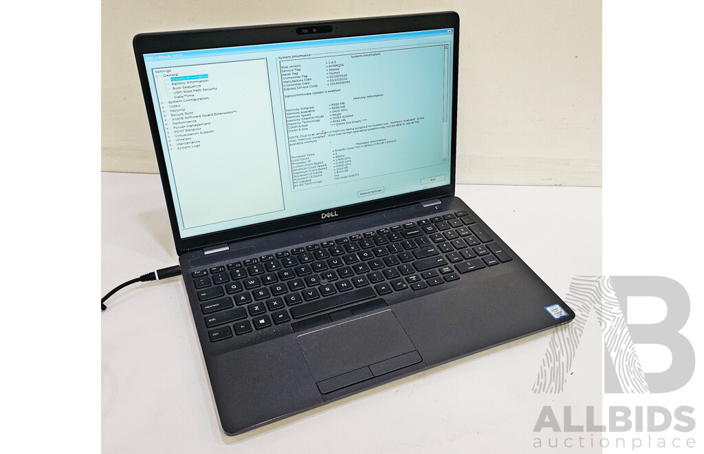 Dell Latitude 5500 Intel Core I5 (8265U) 1.60GHz-3.90GHz 4-Core CPU 15.6-Inch FHD Laptop