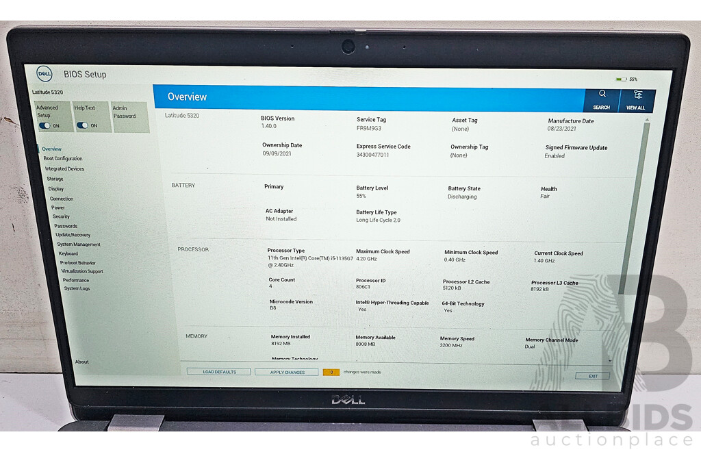Dell Latitude 5320 11th Gen Intel Core I5 (1135G7) 2.40GHz-4.20GHz 4-Core CPU 13.3-Inch FHD Laptop
