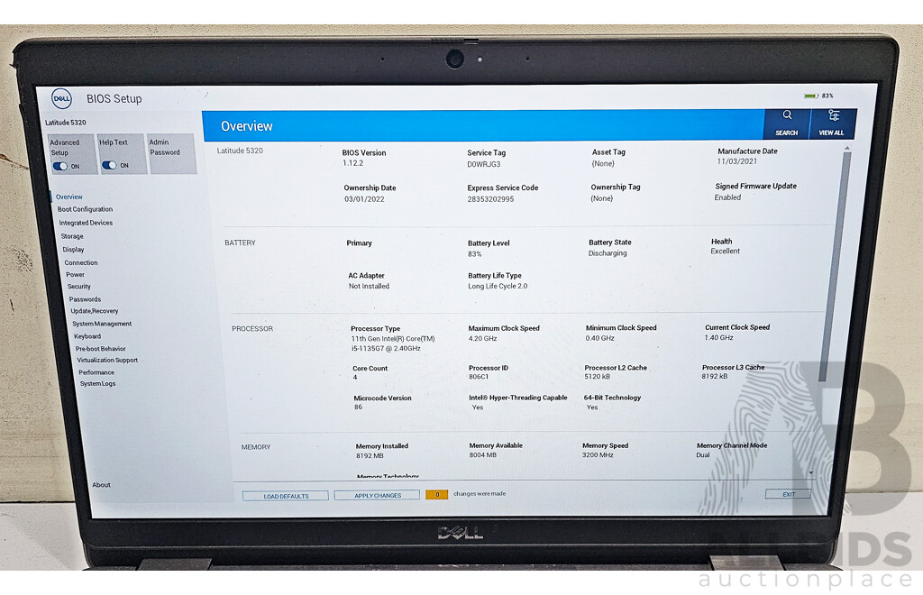 Dell Latitude 5320 11th Gen Intel Core I5 (1135G7) 2.40GHz-4.20GHz 4-Core CPU 13.3-Inch FHD Laptop