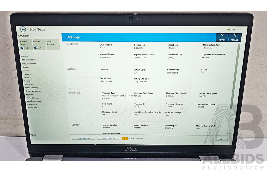 Dell Latitude 5320 11th Gen Intel Core I5 (1135G7) 2.40GHz-4.20GHz 4-Core CPU 13.3-Inch FHD Laptop