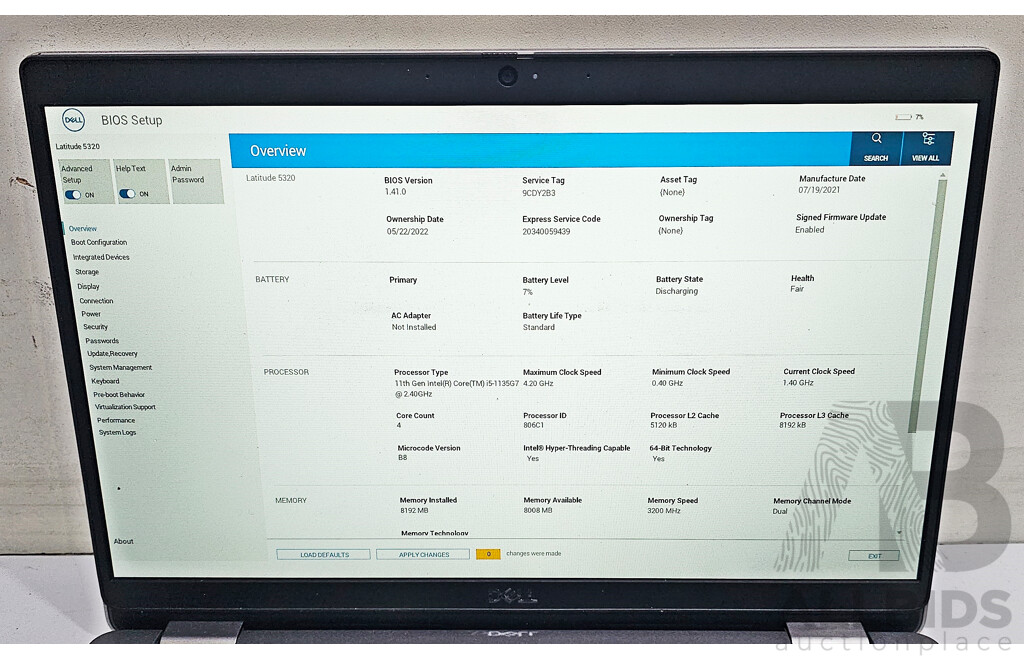 Dell Latitude 5320 11th Gen Intel Core I5 (1135G7) 2.40GHz-4.20GHz 4-Core CPU 13.3-Inch FHD Laptop