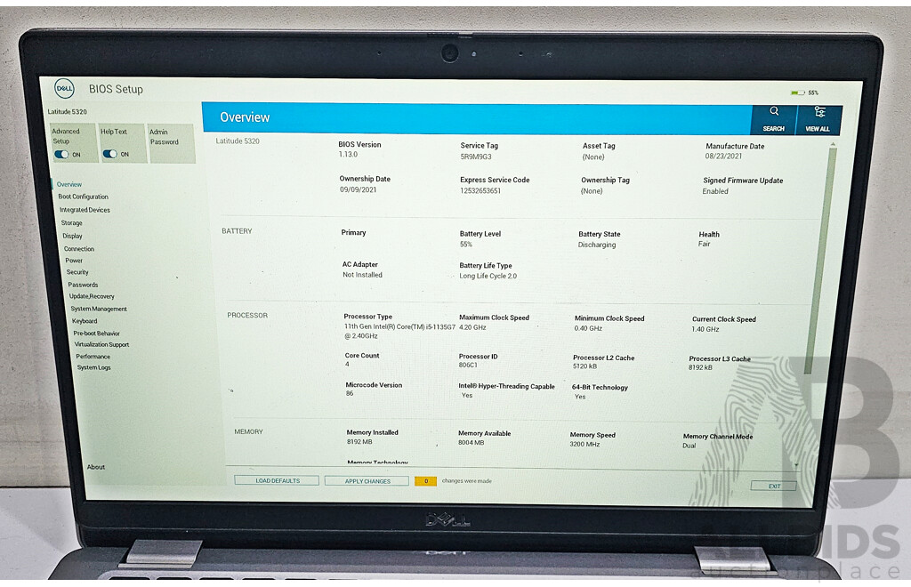 Dell Latitude 5320 11th Gen Intel Core I5 (1135G7) 2.40GHz-4.20GHz 4-Core CPU 13.3-Inch FHD Laptop