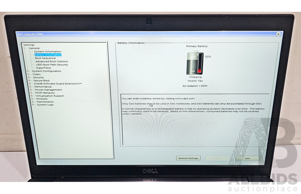 Dell Latitude 7490 Intel Core i5 (8250U) 1.60GHz-3.40GHz 4-Core CPU 14-Inch FHD Laptop