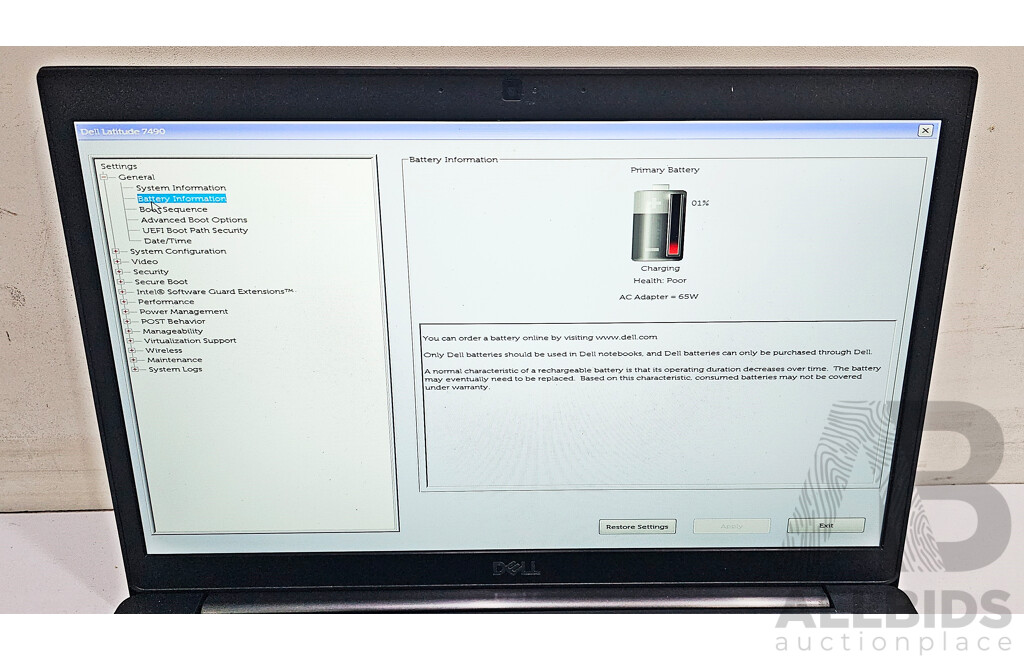 Dell Latitude 7490 Intel Core i5 (8250U) 1.60GHz-3.40GHz 4-Core CPU 14-Inch FHD Laptop