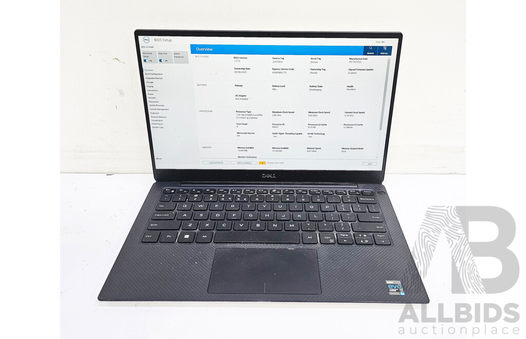 Dell  XPS 9305 Intel Core I7 (1165G7) 2.80GHz-4.70GHz 4-Core CPU 13-Inch Laptop