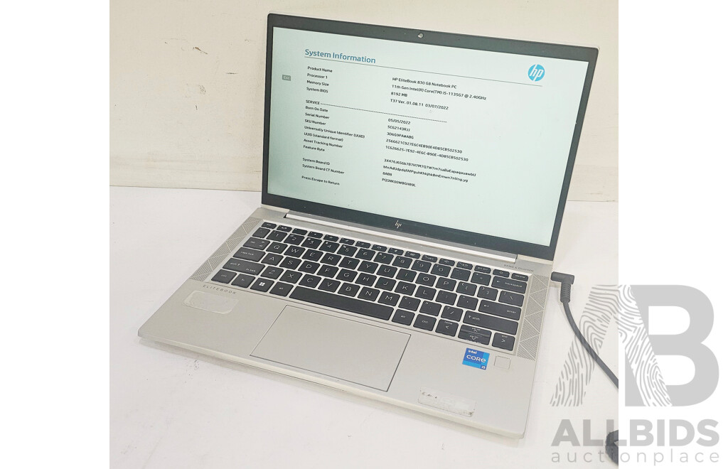 HP EliteBook 830 G8 11th Gen Intel Core I5 (1135G7) 2.4GHz-4.20GHz 4-Core CPU 13.3-Inch Laptop