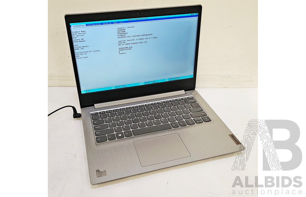 Lenovo IdeaPad 3 14IL05 Intel Core I3 (1005G1) 1.20GHz-3.40GHz 2-Core CPU 14-Inch Laptop