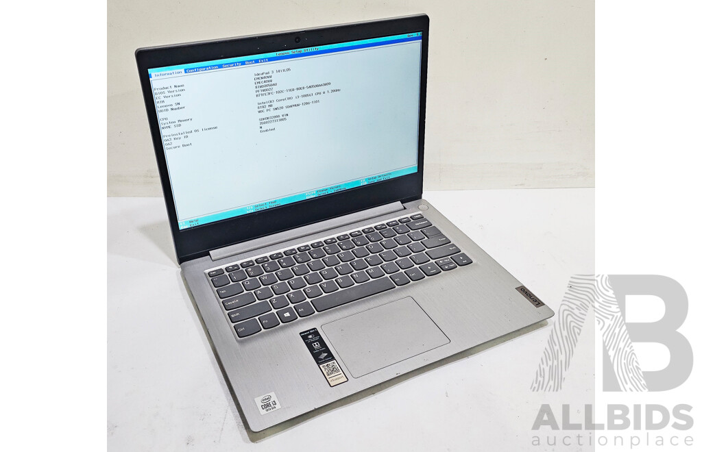 Lenovo IdeaPad 3 14IL05 Intel Core I3 (1005G1) 1.20GHz-3.40GHz 2-Core CPU 14-Inch Laptop