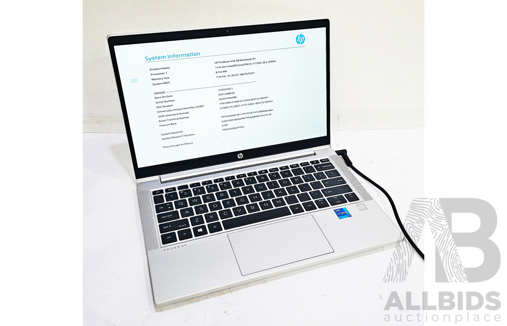 HP NoteBook 430 G8 11th Gen Intel Core I5 (1135G7) 2.4GHz-4.20GHz 4-Core CPU 13.3-Inch Laptop