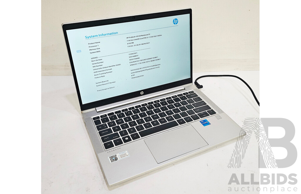 HP NoteBook 430 G8 11th Gen Intel Core I5 (1135G7) 2.4GHz-4.20GHz 4-Core CPU 13.3-Inch Laptop